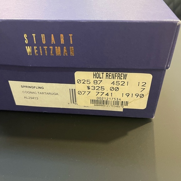 Stuart Weitzman sling back peep toe heels - Picture 6 of 6